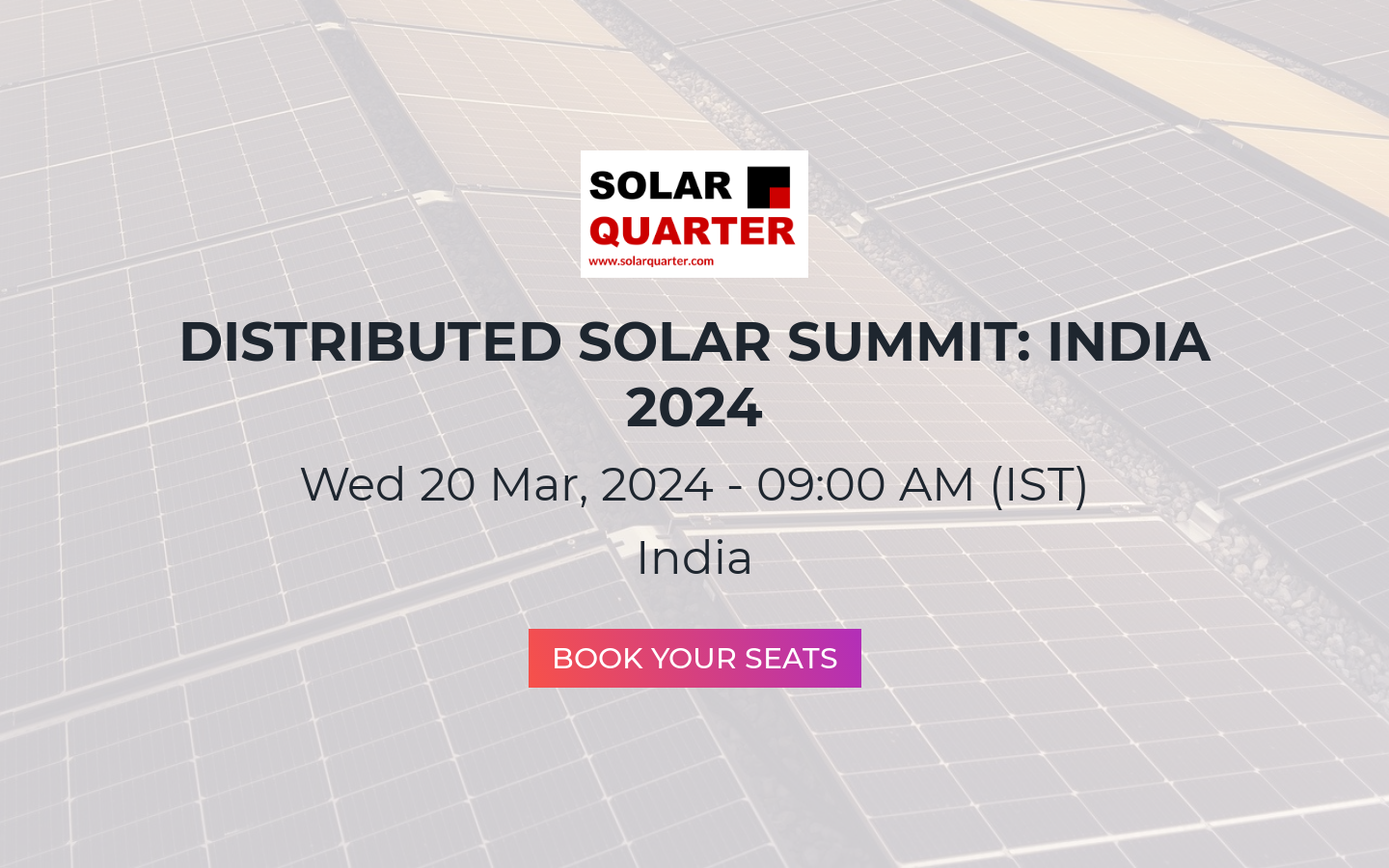 DISTRIBUTED SOLAR SUMMIT INDIA 2024